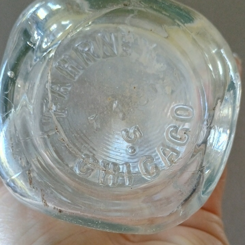 Vintage Clear Glass Bottle - Picture 6 of 10